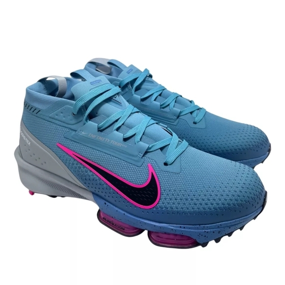 Nike Blue and Pink Athletic Shoes with Breathable Fabric - Picture 1 of 5